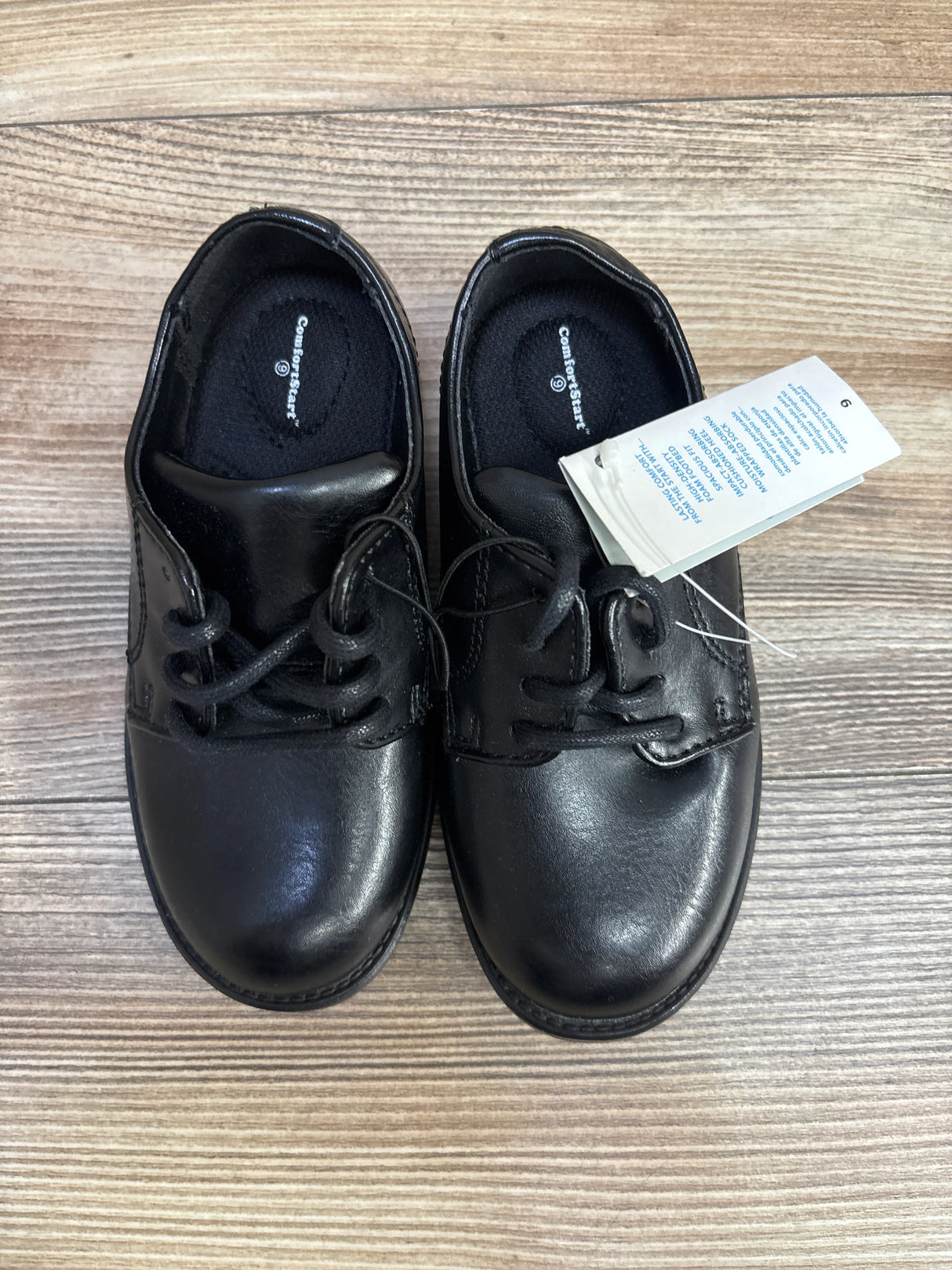 NEW George with Comfort Lace-Up Dress Shoes, Black sz 9c