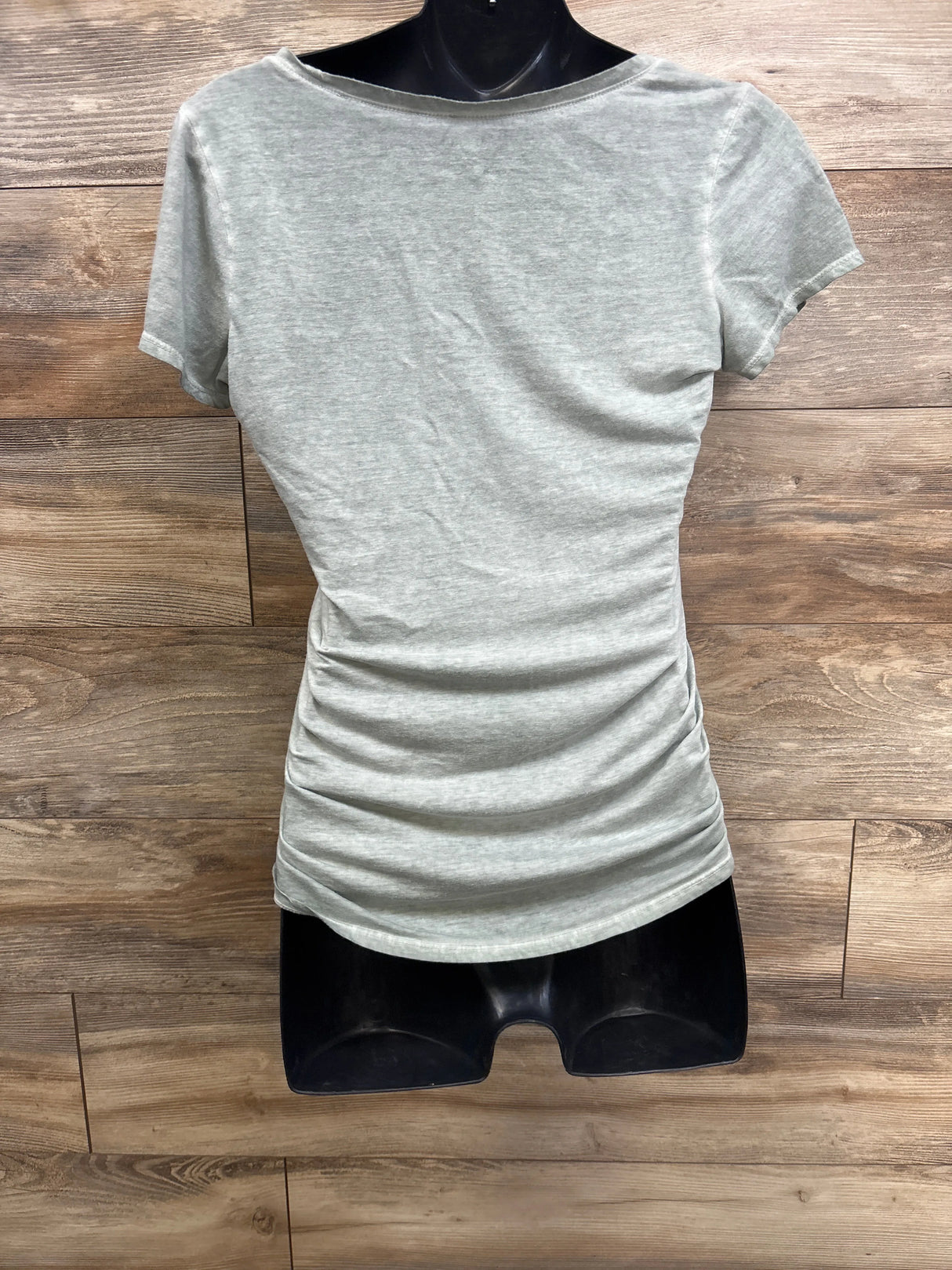 Motherhood Maternity Ruched Shirt Grey sz Medium