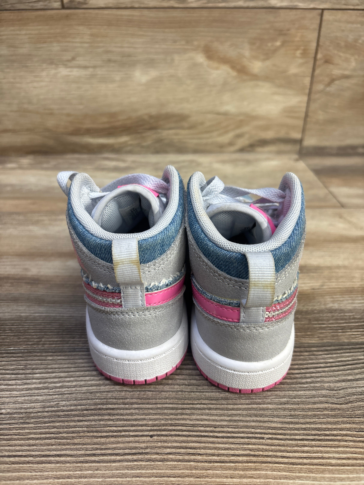 Air Jordan 1 Mid SE PS 'Denim Squad' Sneakers sz 11c