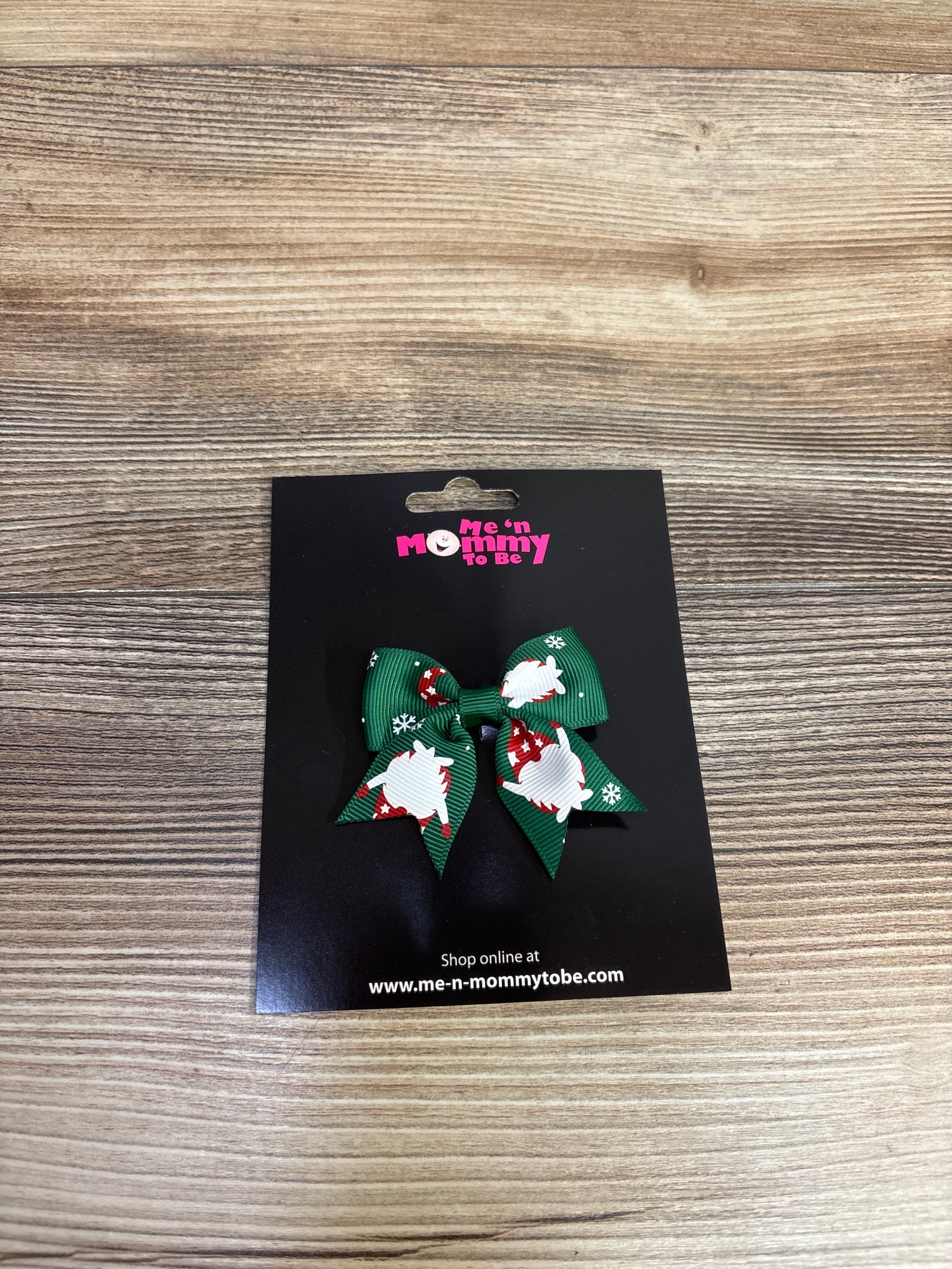 NEW Santa Hair Bow Green