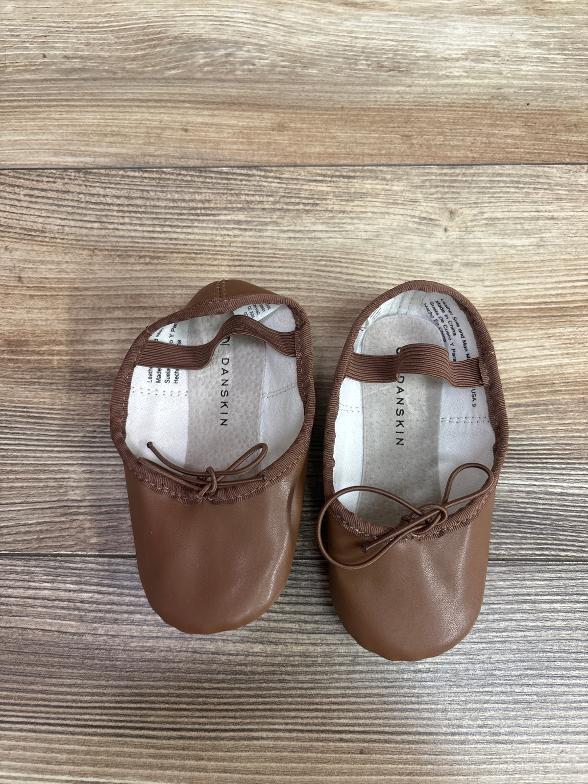 Danskin Ballet Dance Shoes Brown sz 9c