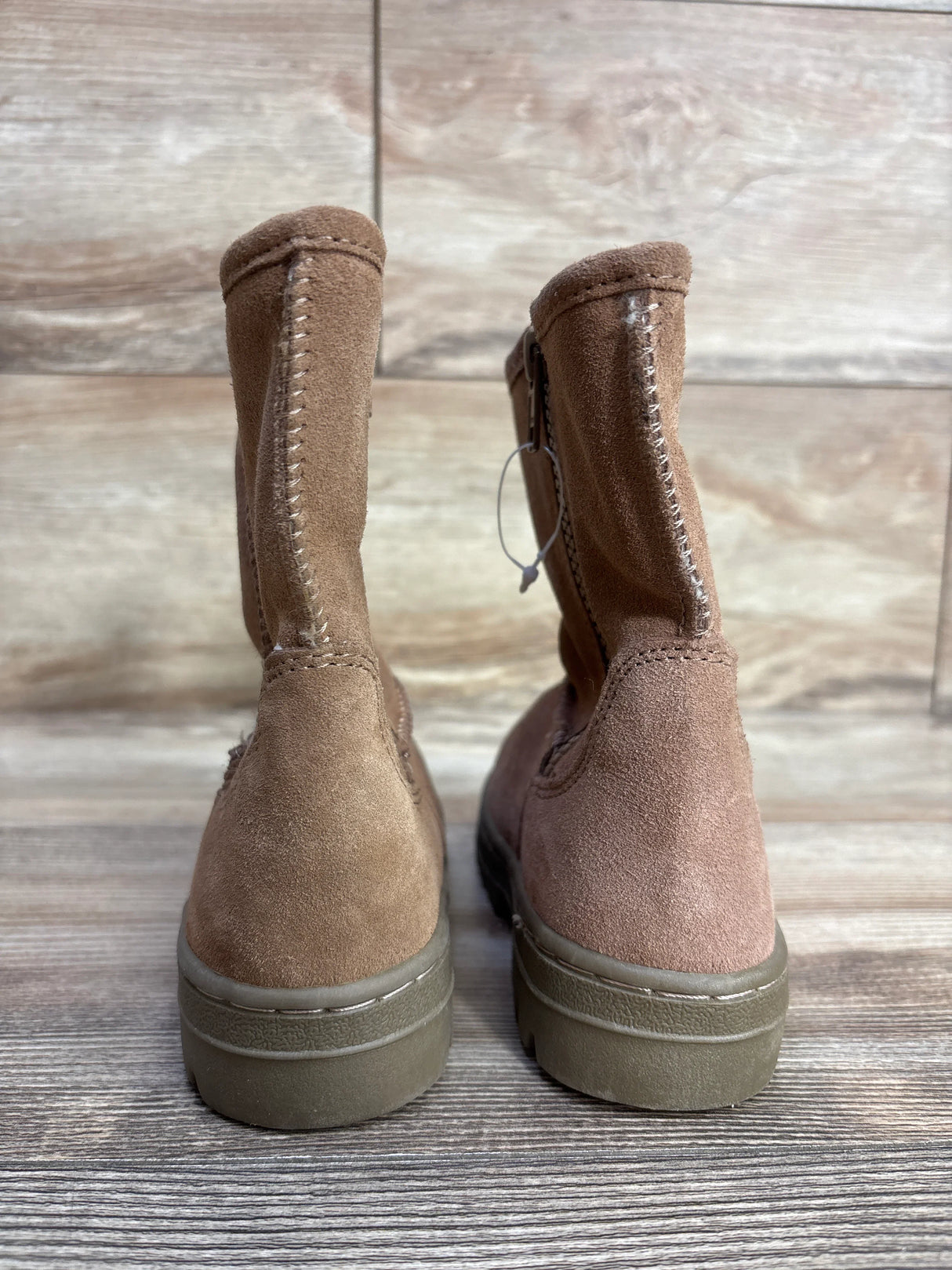 Cherokee Suede Faux Fur Lined Boots, Tan sz 10c