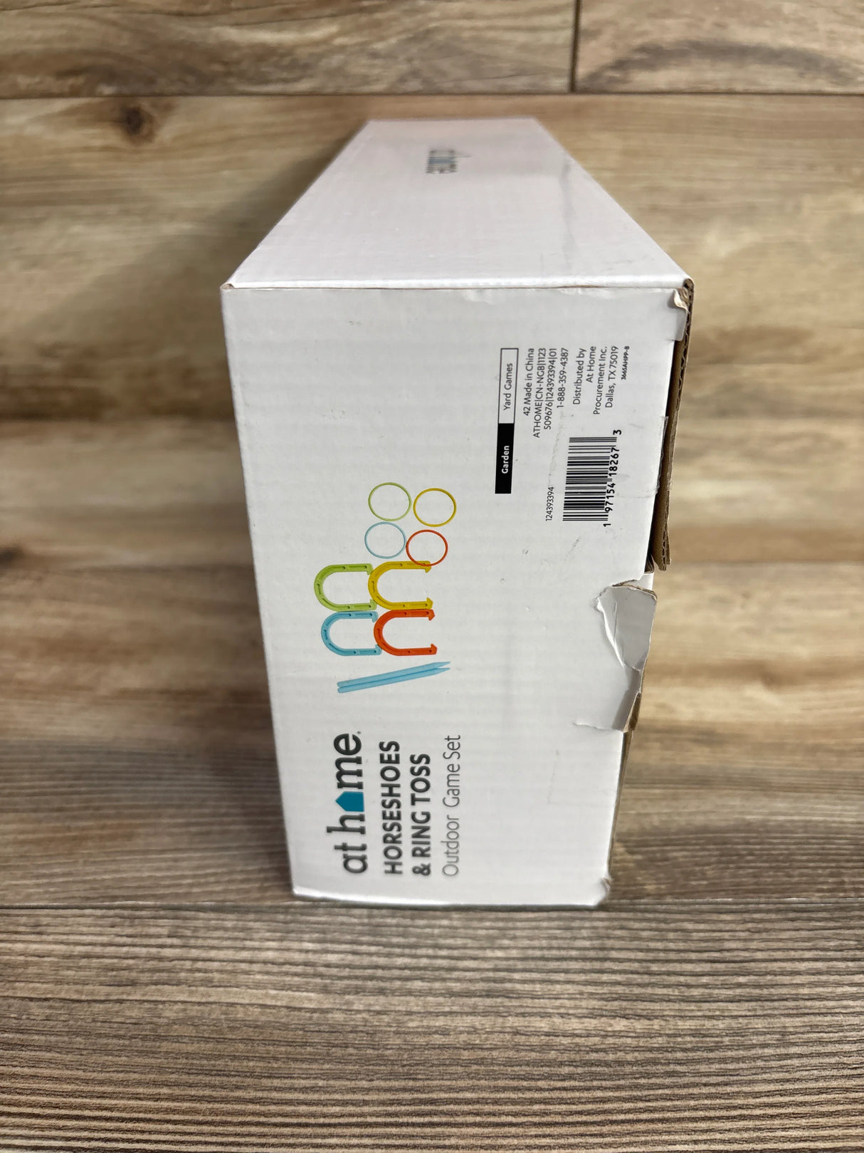 At Home Horseshoes & Ring Toss Outdoor Game 11pc Set