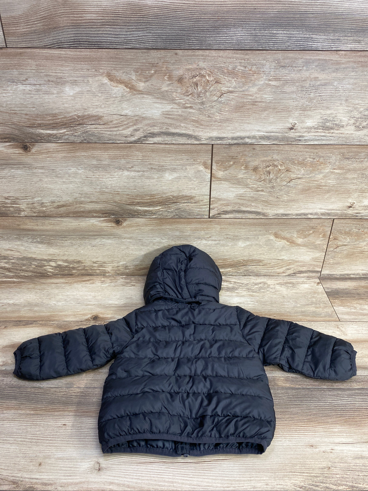 H&M Hooded Puffer Jacket in Dark Grey sz 12m