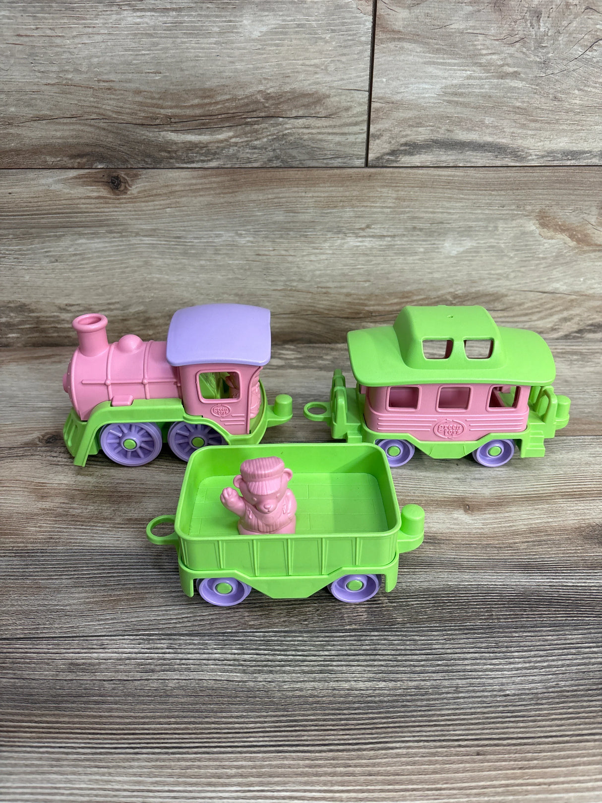Green Toys Train Set Pink/Green
