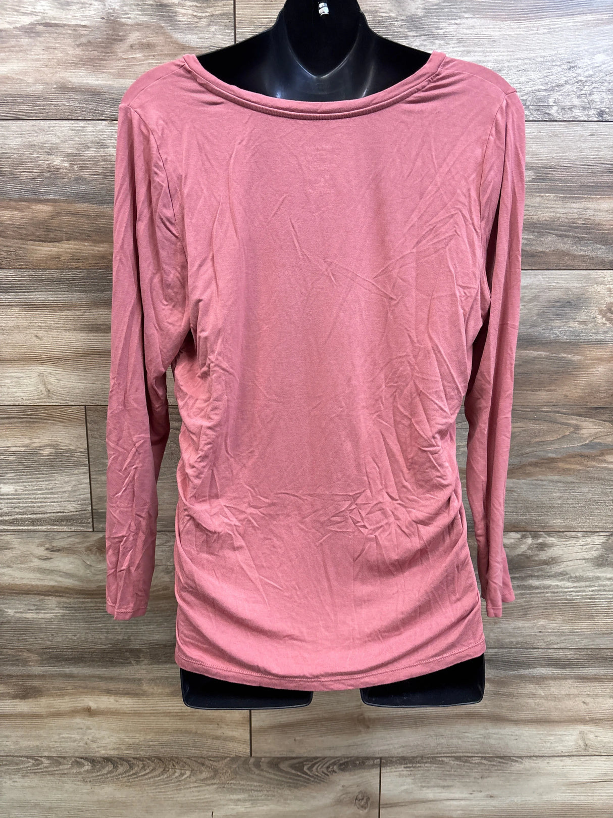 Motherhood Maternity Long Sleeve V-Neck Shirt Pink sz XL