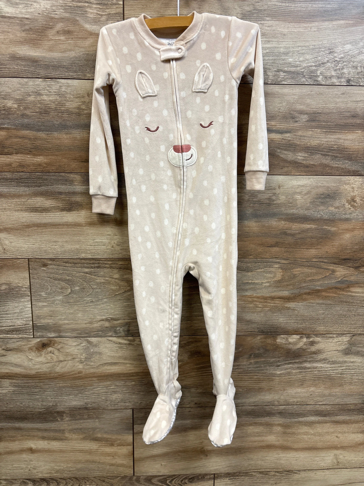 Carter's Blanket Sleeper Beige sz 3T