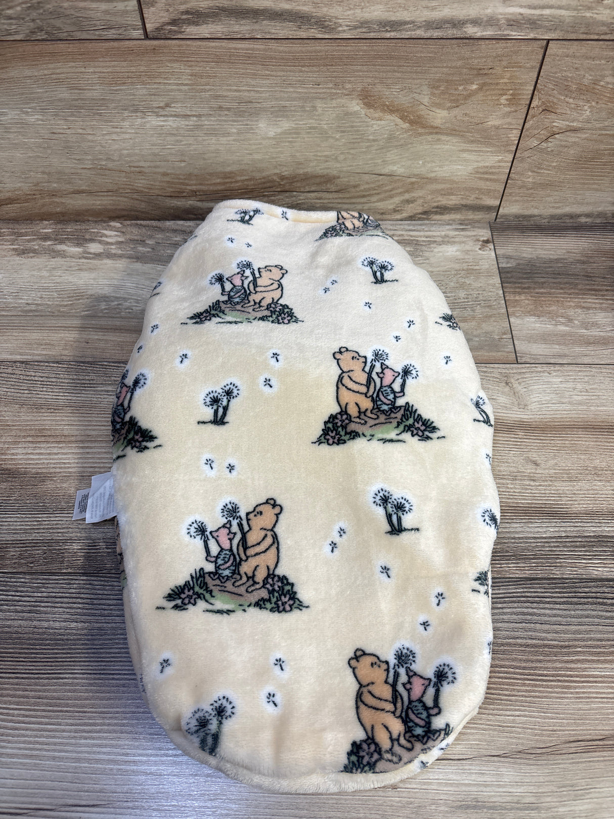 Pooh Bear Collection Plush Swaddle Wrap Cream sz 0-3m