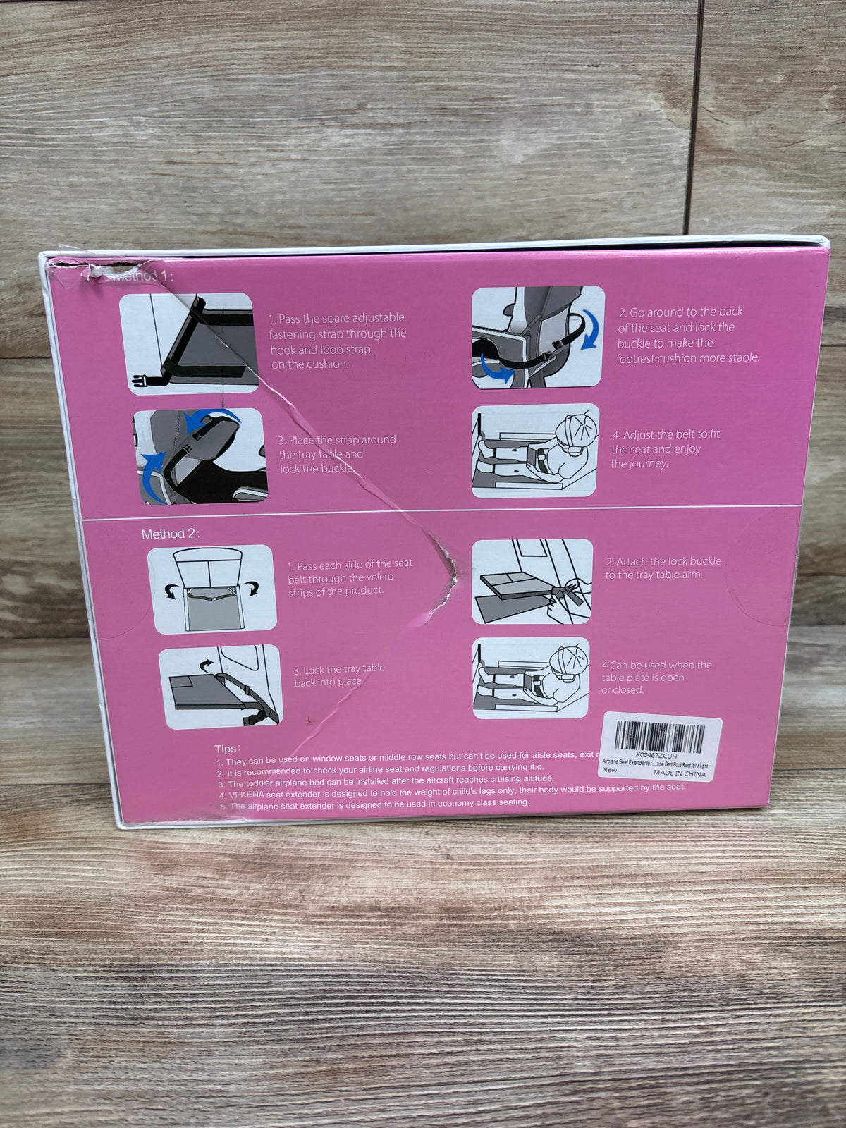NEW VFKENA Toddler Travel Airplane Bed - Pink
