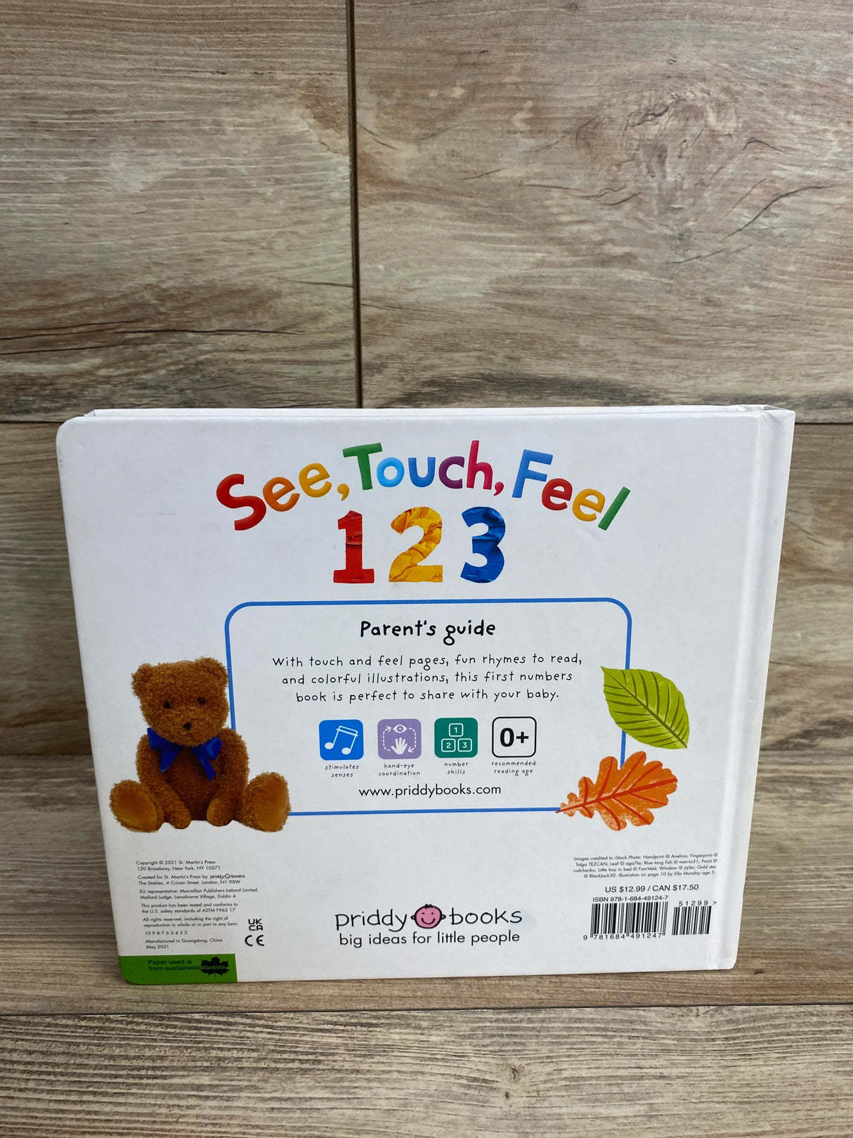 See, Touch, Feel: 123 Board Book