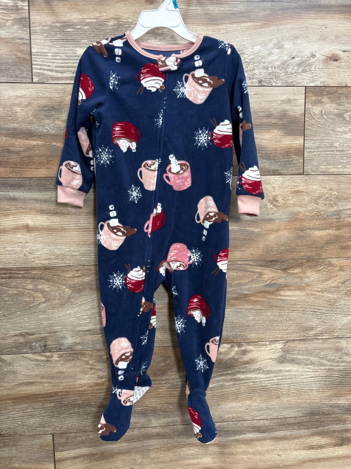 NEW Carter's Hot Coco Blanket Sleeper Navy sz 24m