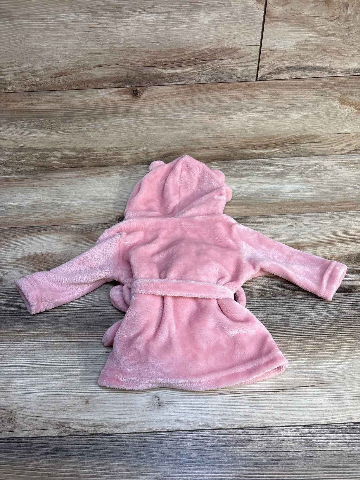Shein Hooded Plush Robe Pink sz 1-3m