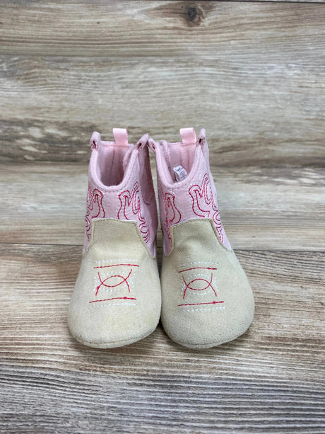 Stepping Stones Western Crib Booties Pink sz 9-12m - Me n Mommy To Be