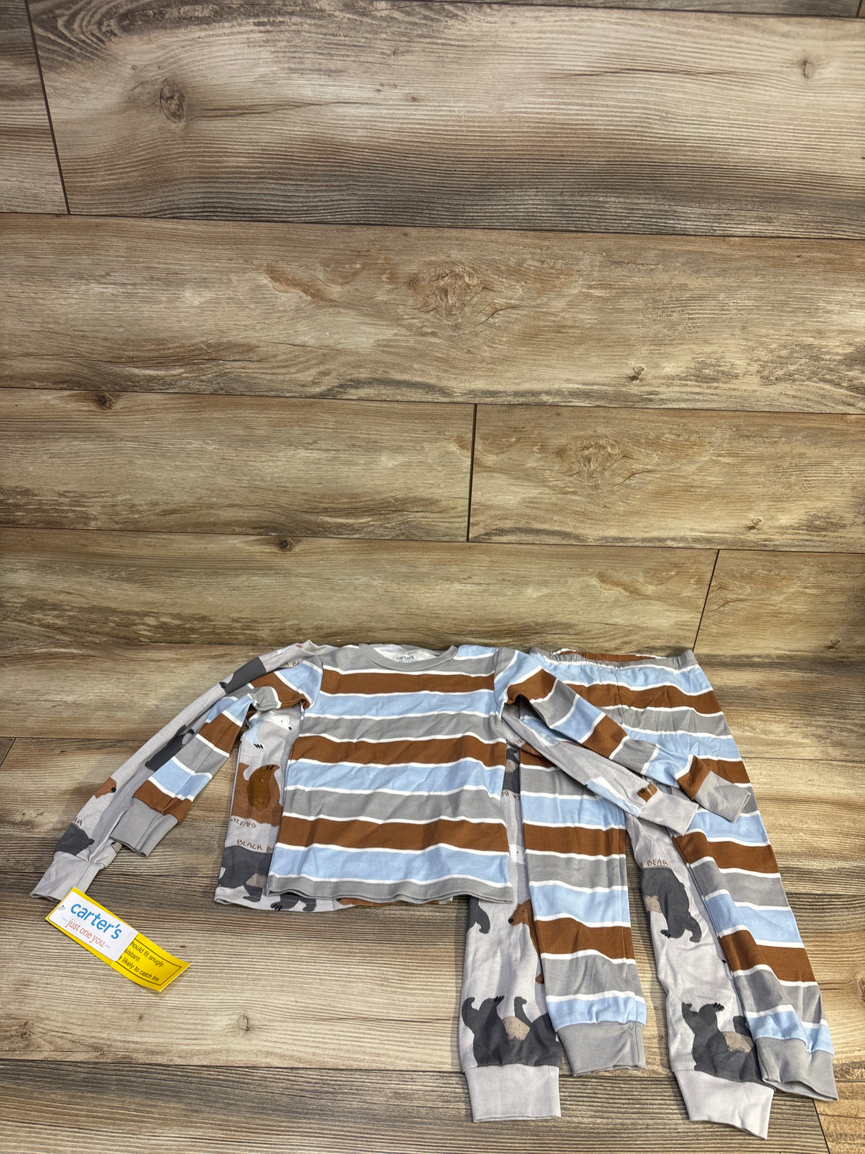 NEW Just One You 4pc Bear Pajama Set Grey sz 4T