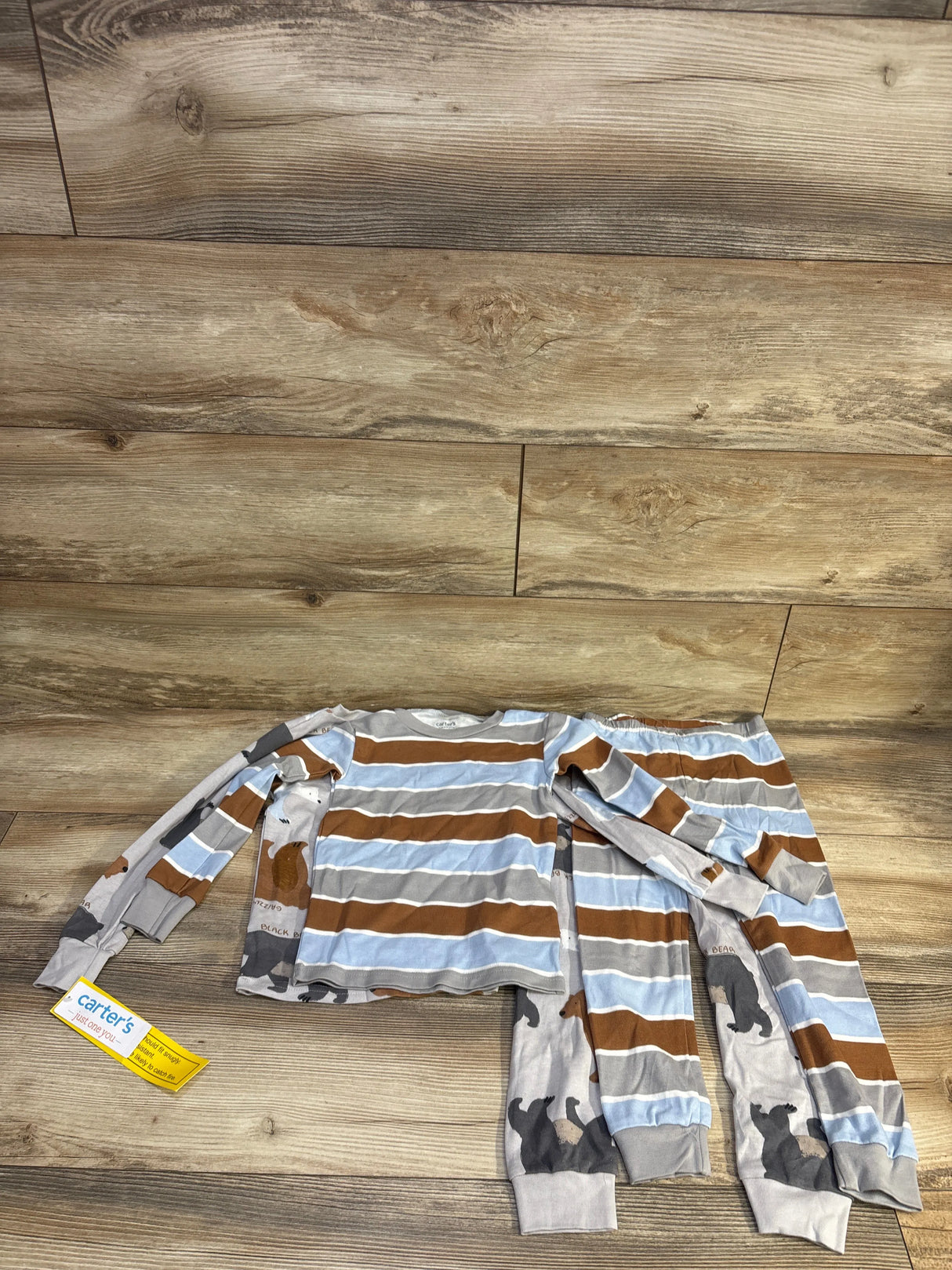 NEW Just One You 4pc Bear Pajama Set Grey sz 4T