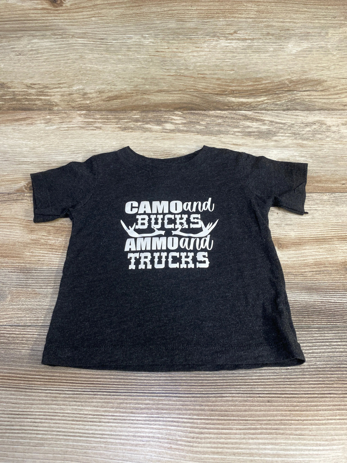 Bella + Canvas Kids Camo and Bucks Shirt sz 12-18m - Me n Mommy To Be