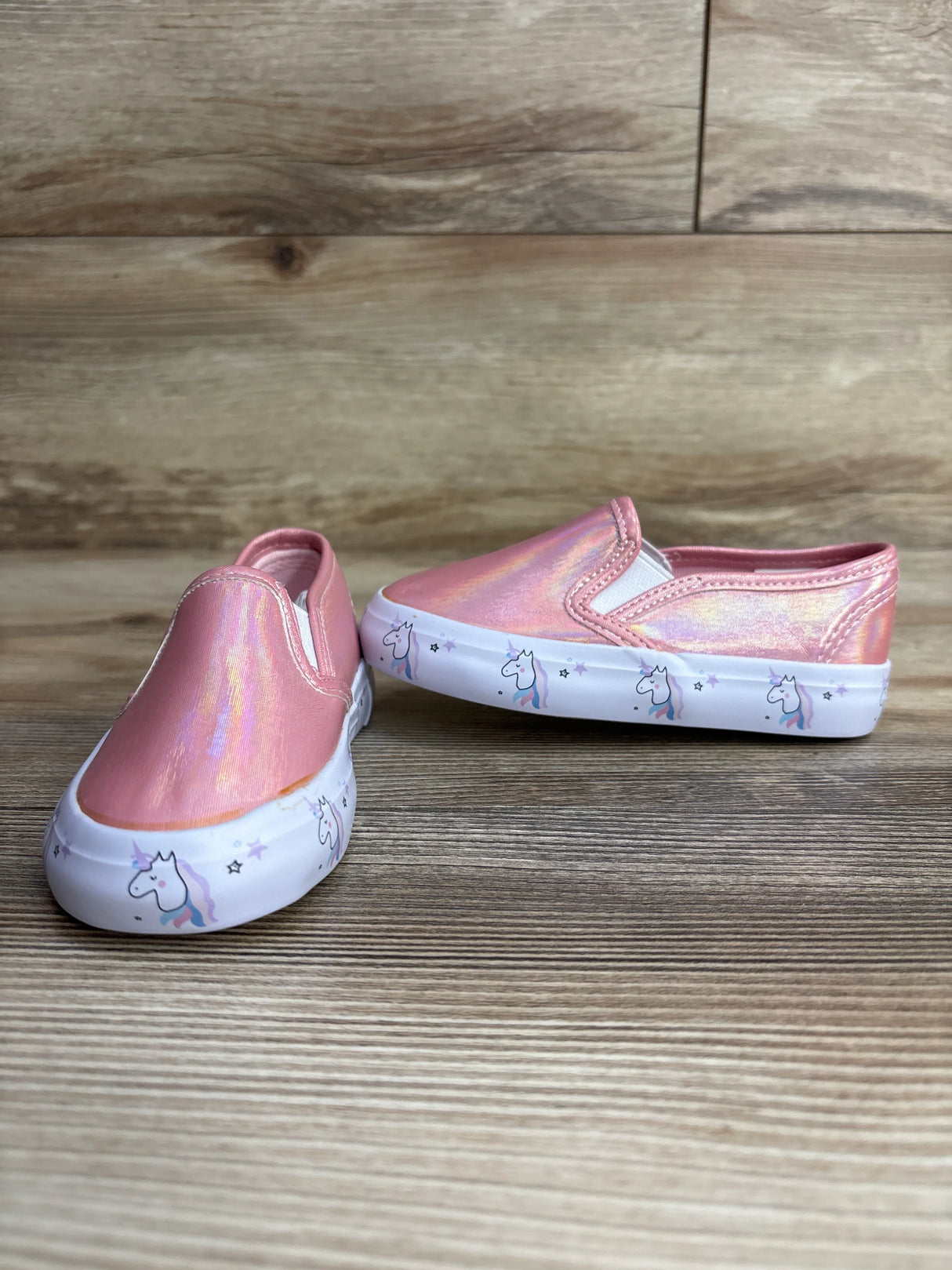 US Sports Unicorn Slip-On Sneakers Pink sz 8c