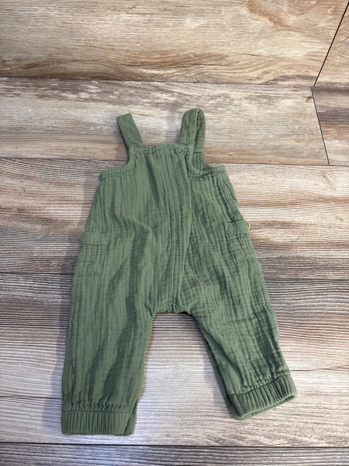 Cat & Jack Gauze Button Jumpsuit Green sz 0-3m
