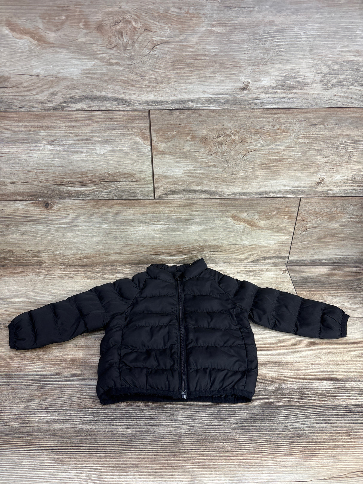 Wonder Nation Lightweight Puffer Jacket Black sz 12m