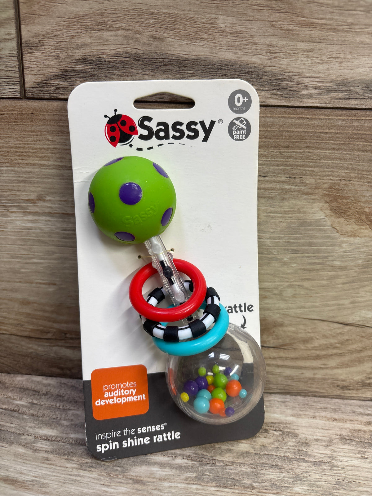 NEW Sassy Spin Shine Rattle