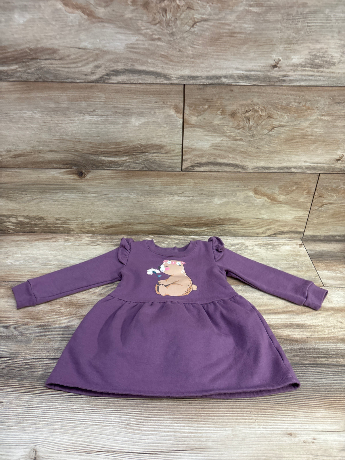 Koala Baby Sweatshirt Dress Purple sz 18m