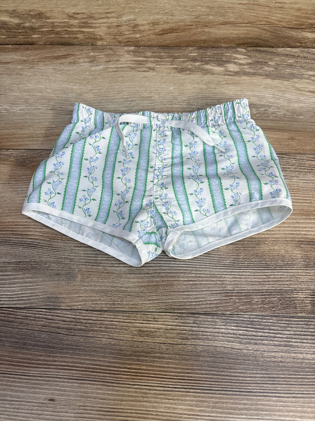 Edgehill Collection Floral Swim Trunks White sz 9m - Me n Mommy To Be