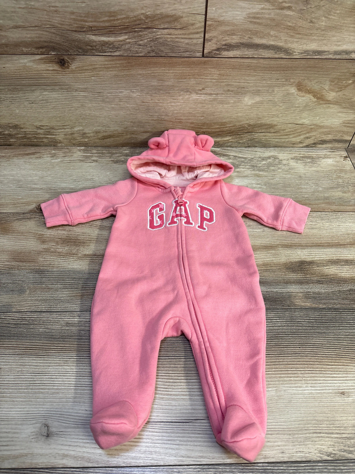 Baby Gap Hooded Coverall Pink sz Newborn