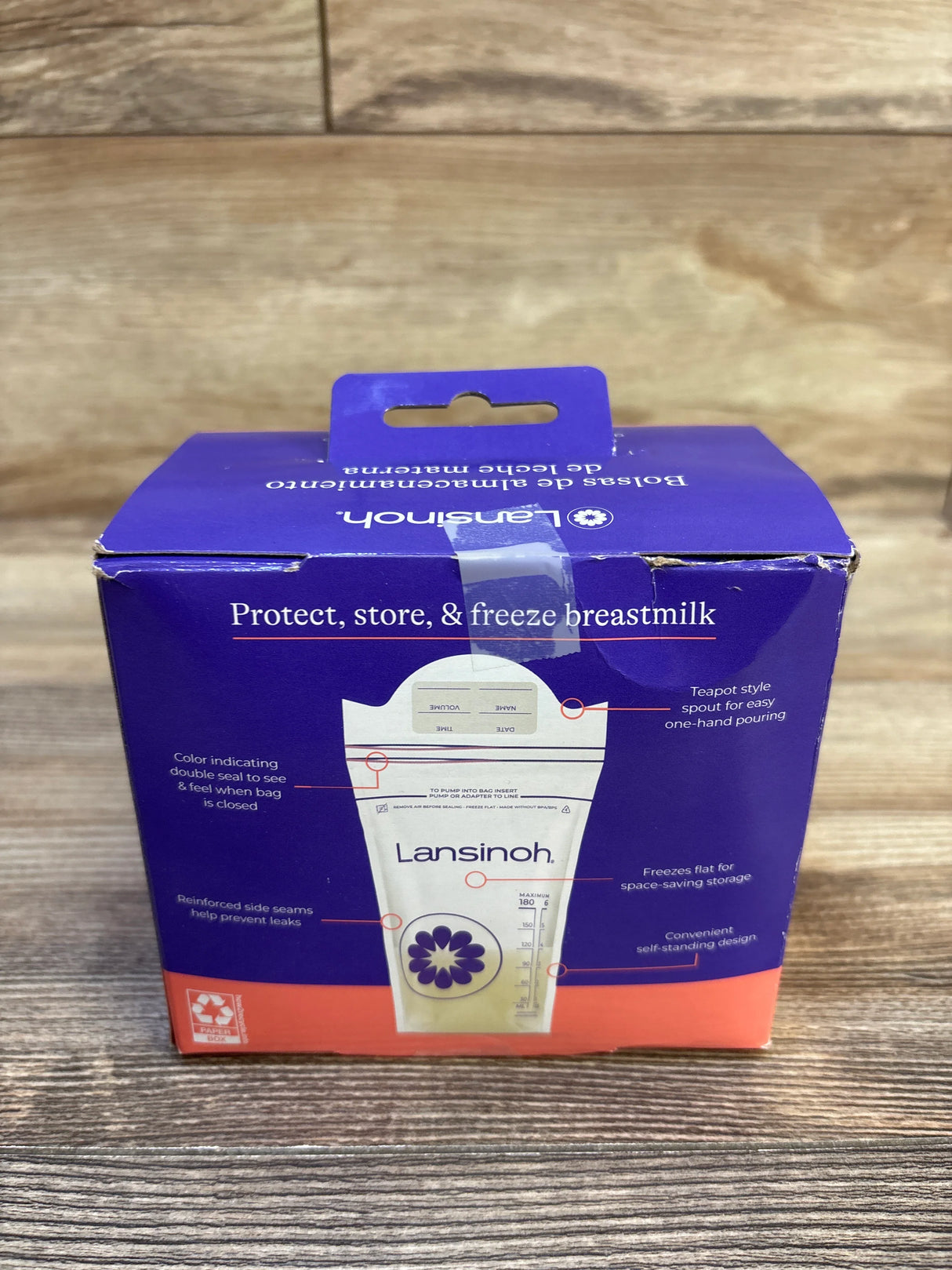 NEW Lansinoh 100ct Breastmilk Storage Bags, 6oz