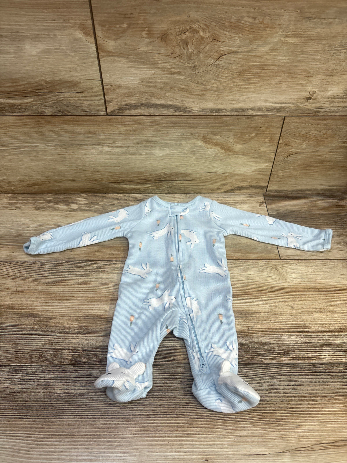 Child Of Mine Ribbed Sleeper Blue sz Newborn