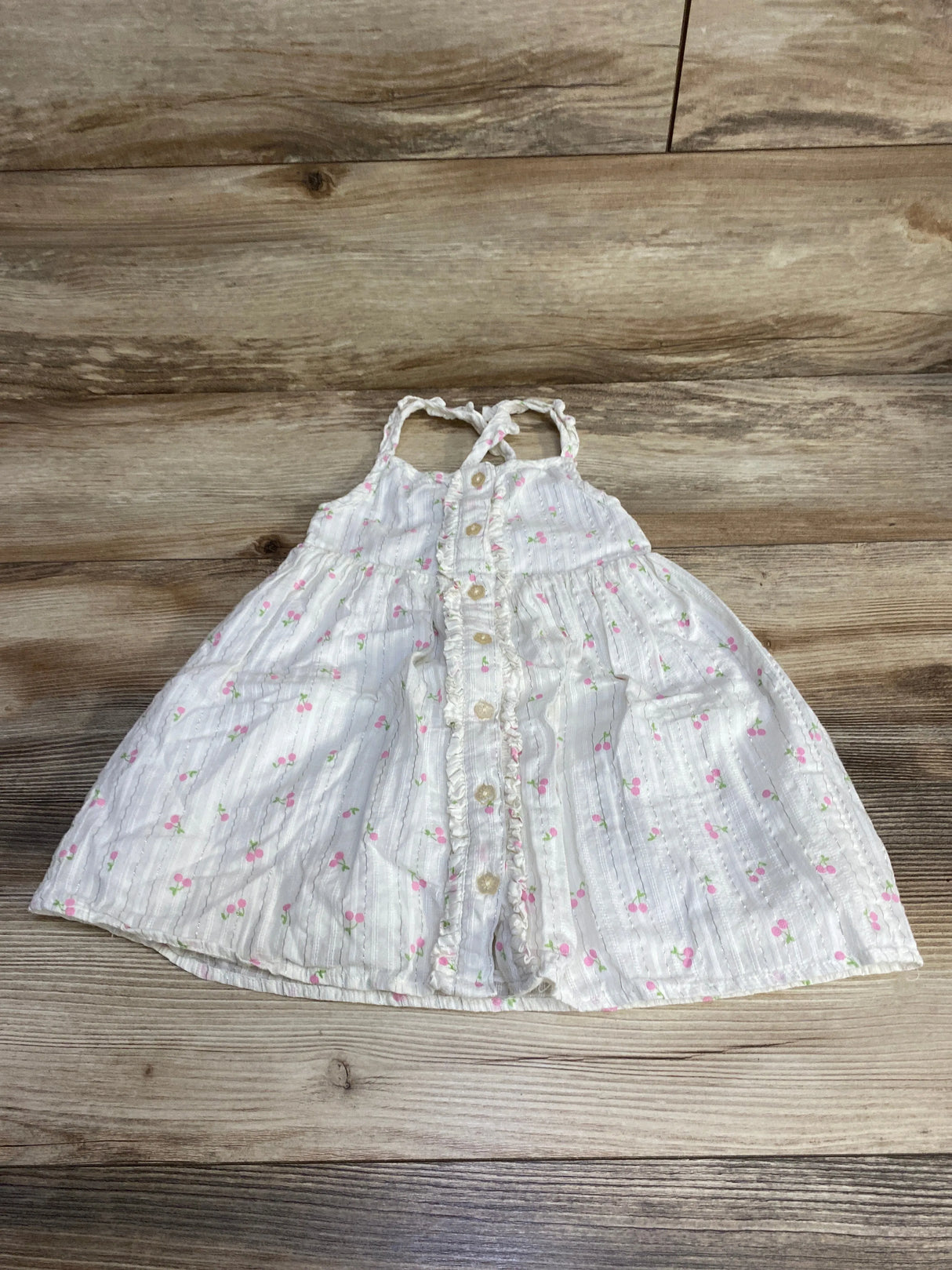 Cupcakes and Cashmere Cherry Print Dress White sz 3T - Me n Mommy To Be