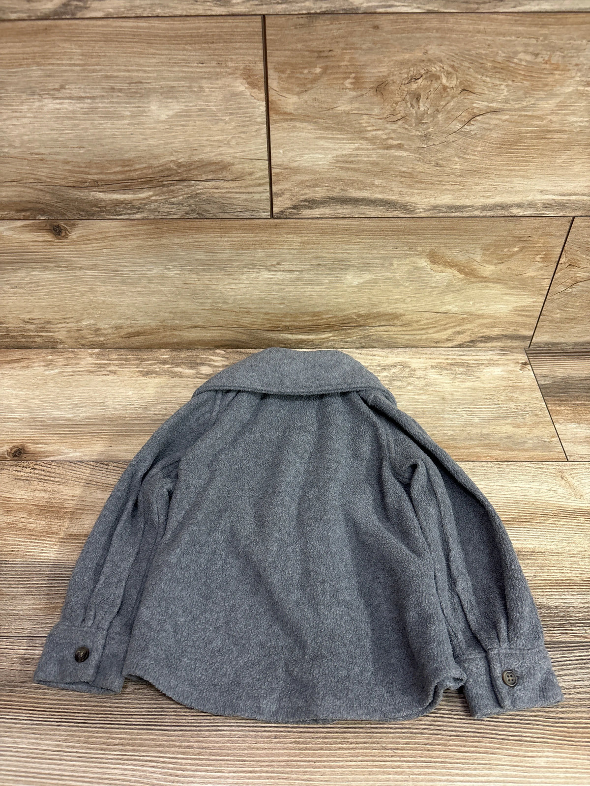 Old Navy Fleece Button Up Jacket Grey sz 3T