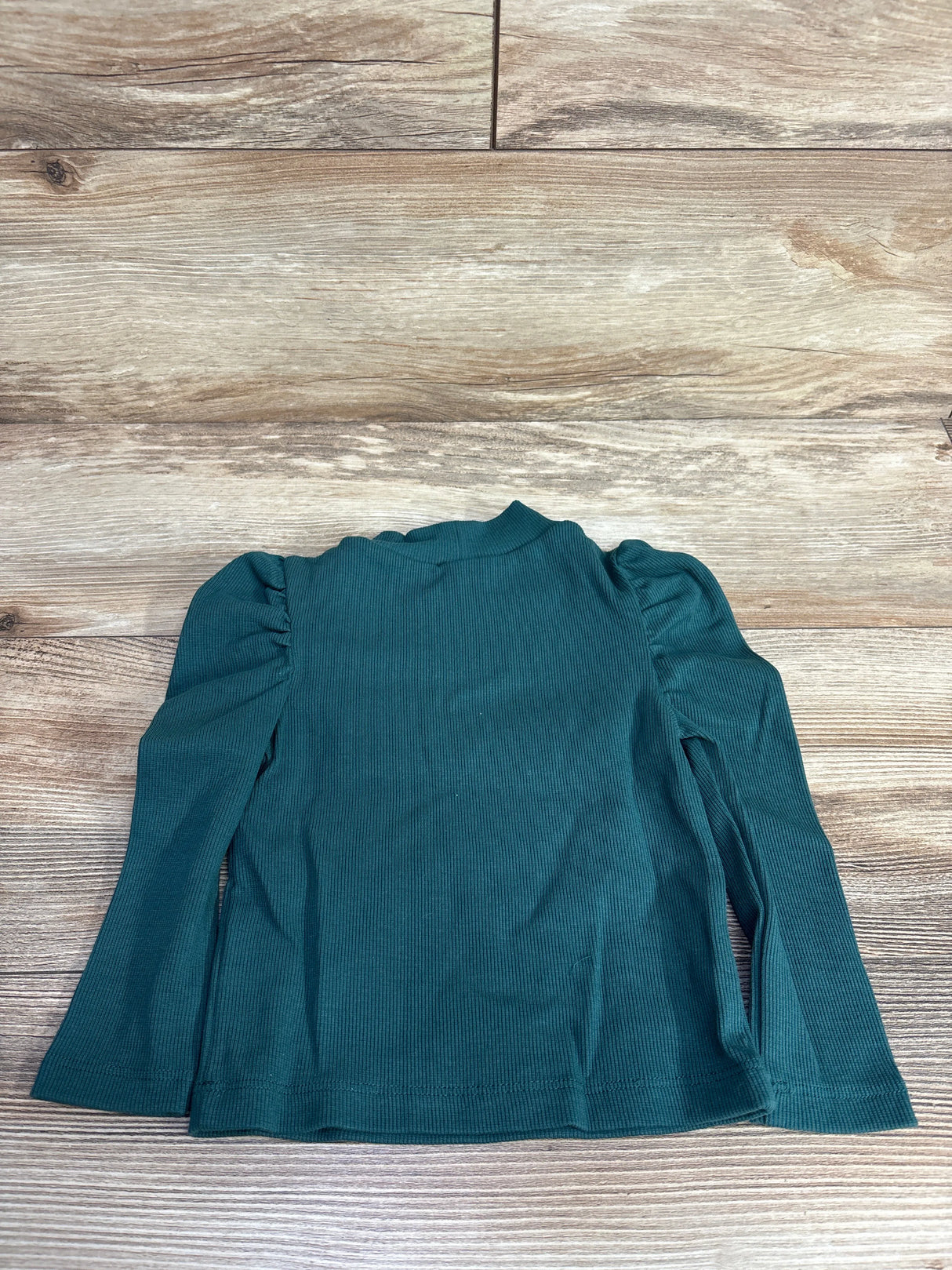 NEW Baby Gap Solid Puff Sleeve Rib Shirt Emerald sz 12-18m