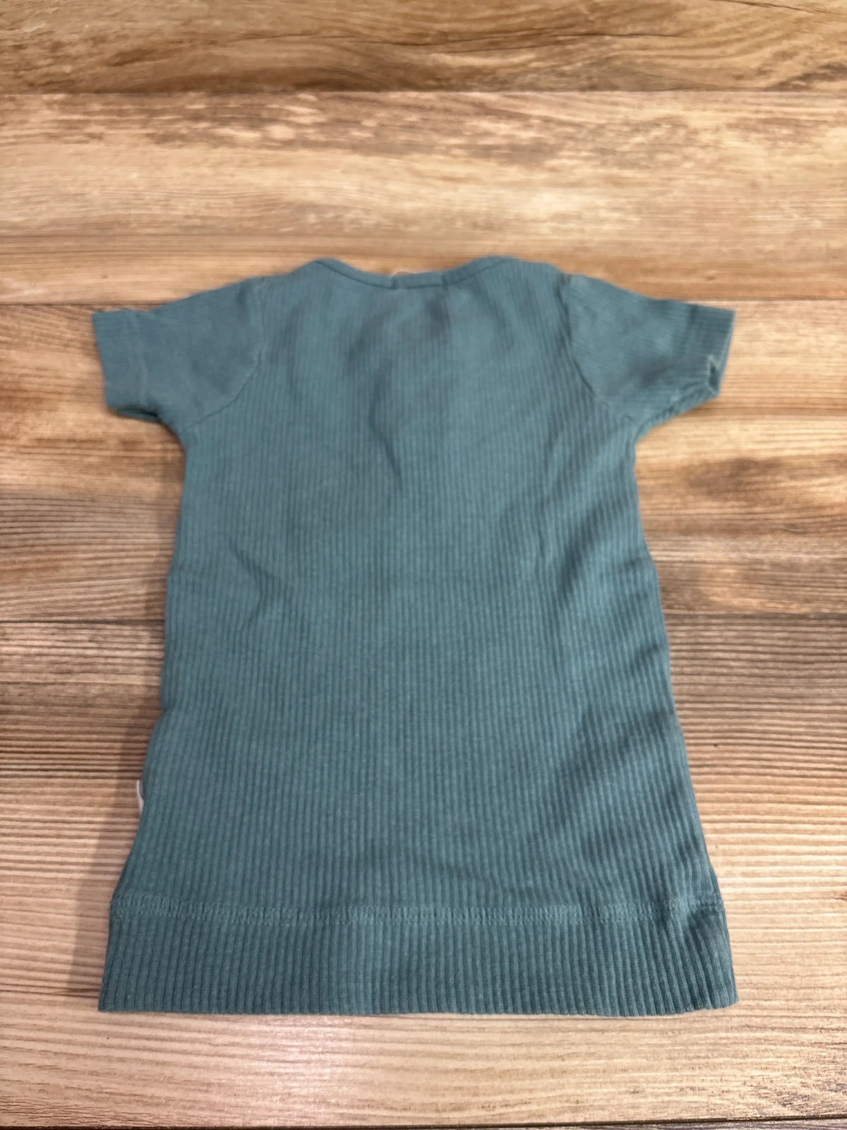 Teal ribbed organic cotton modal henley tee shirt for toddlers by Me n Mommy To Be