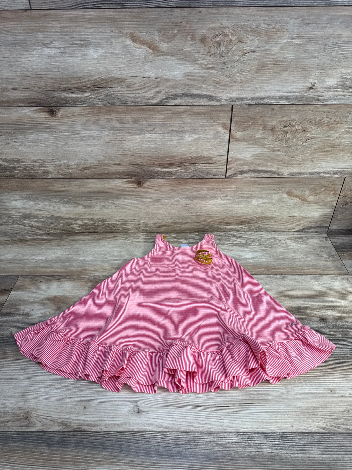 Petit Bateau Striped Flare Dress Red sz 4T - Me n Mommy To Be