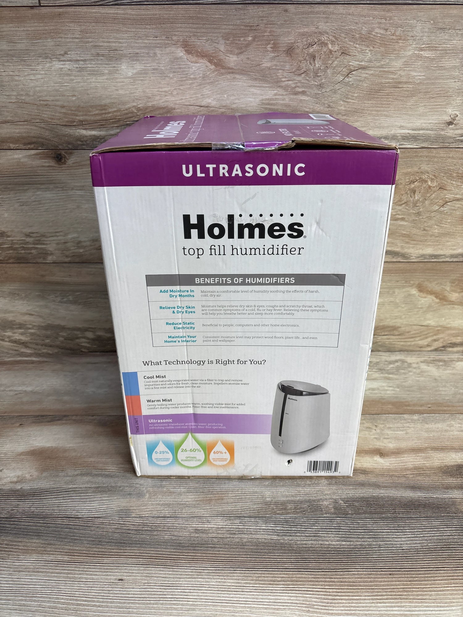 NEW Holmes 1-Gallon Top-Fill Ultrasonic Cool-Mist Humidifier - Me n Mommy To Be