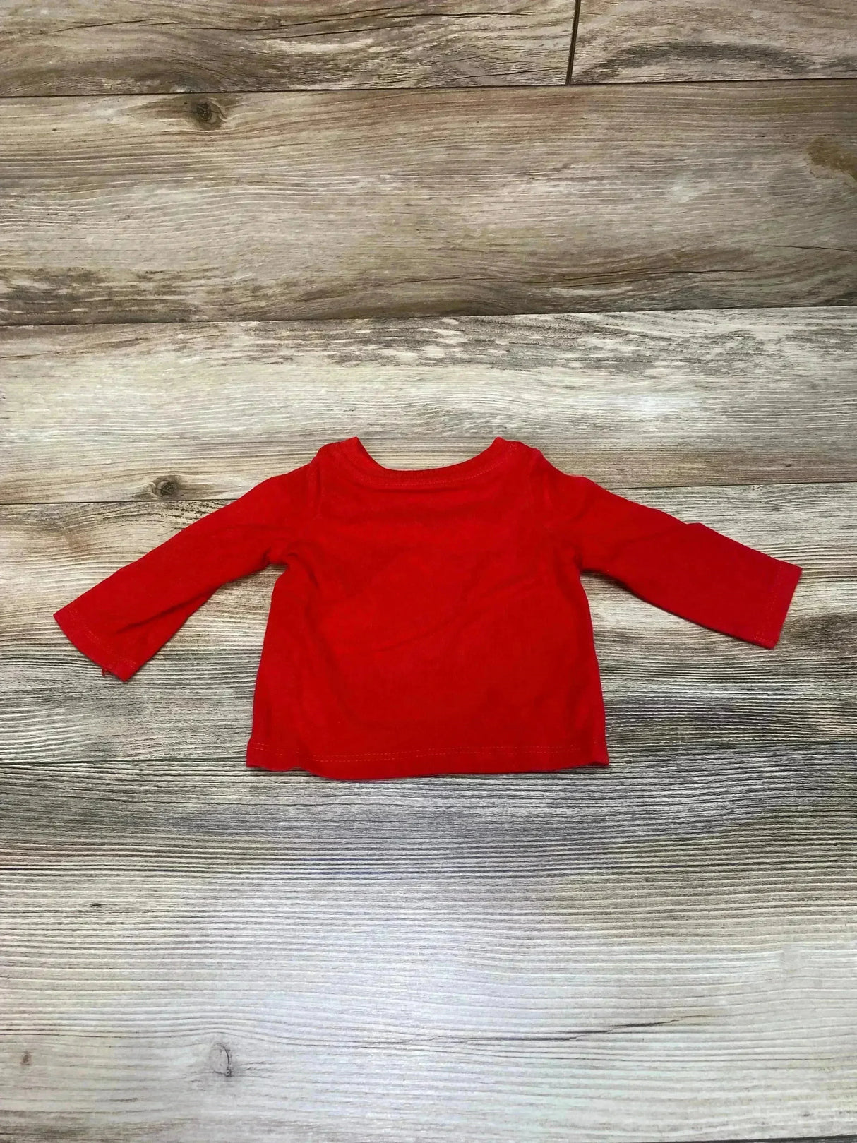 Cat & Jack Long Sleeve Shirt Red sz Newborn - Me n Mommy To Be