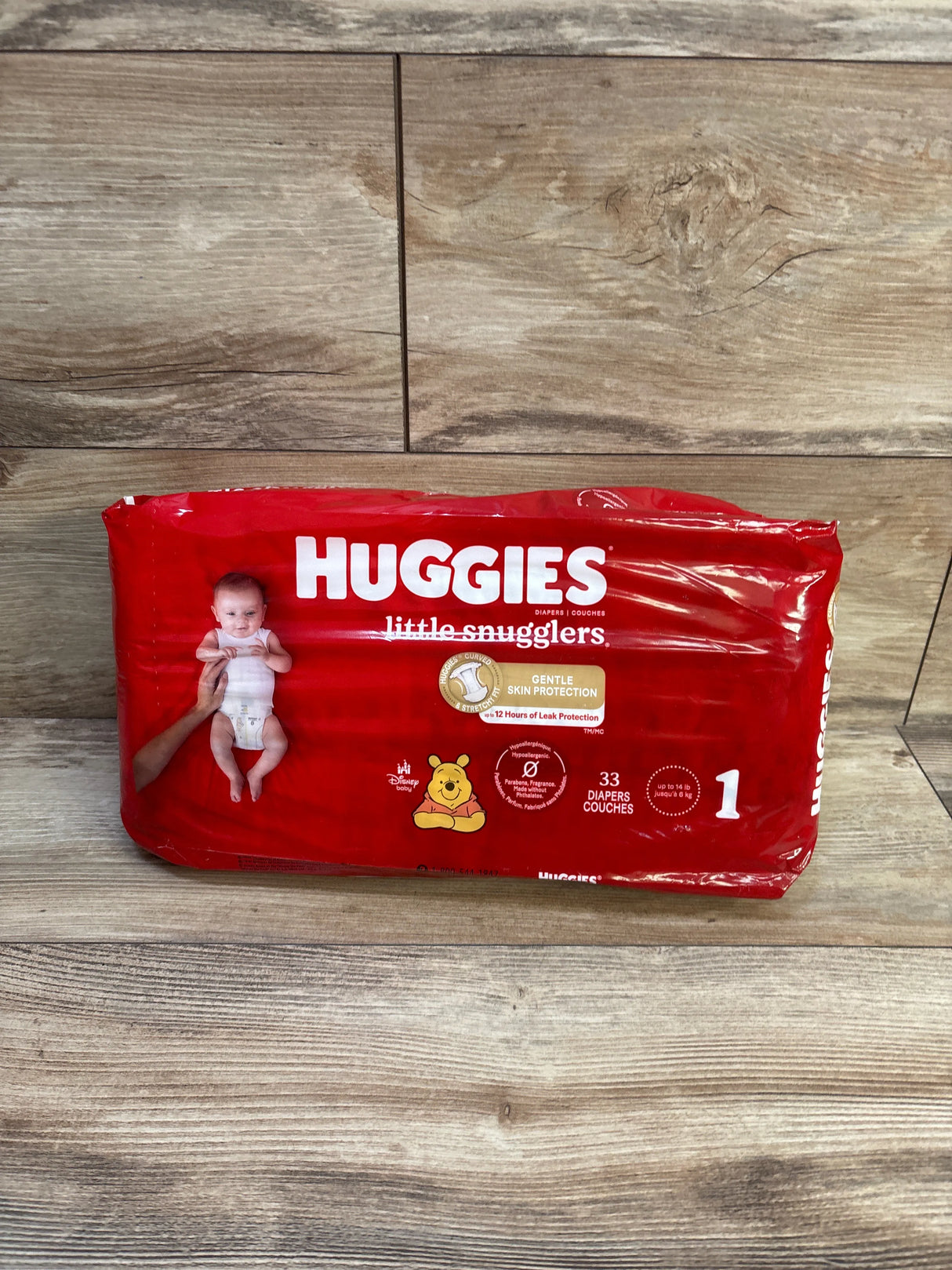 NEW Huggies Little Snugglers Diapers Size 1 33ct.