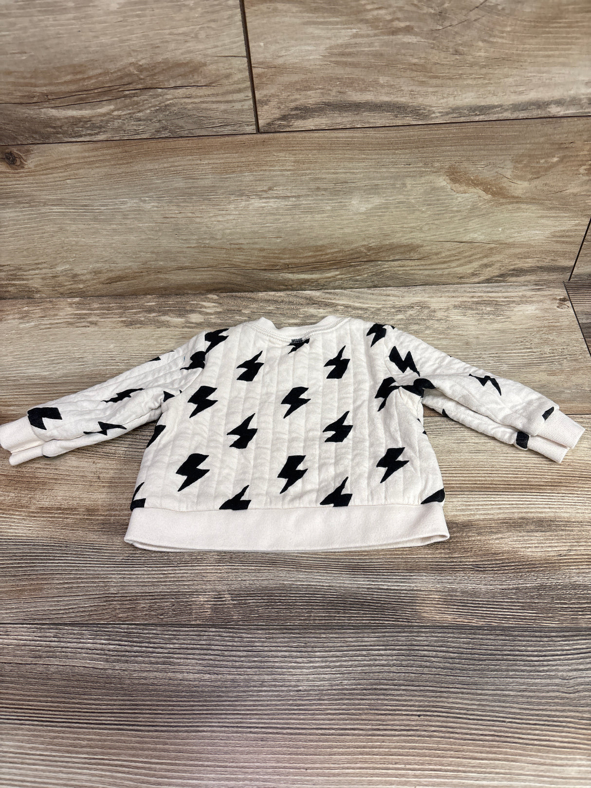Cat & Jack Lightning Bolt Sweatshirt Ivory sz 3-6m