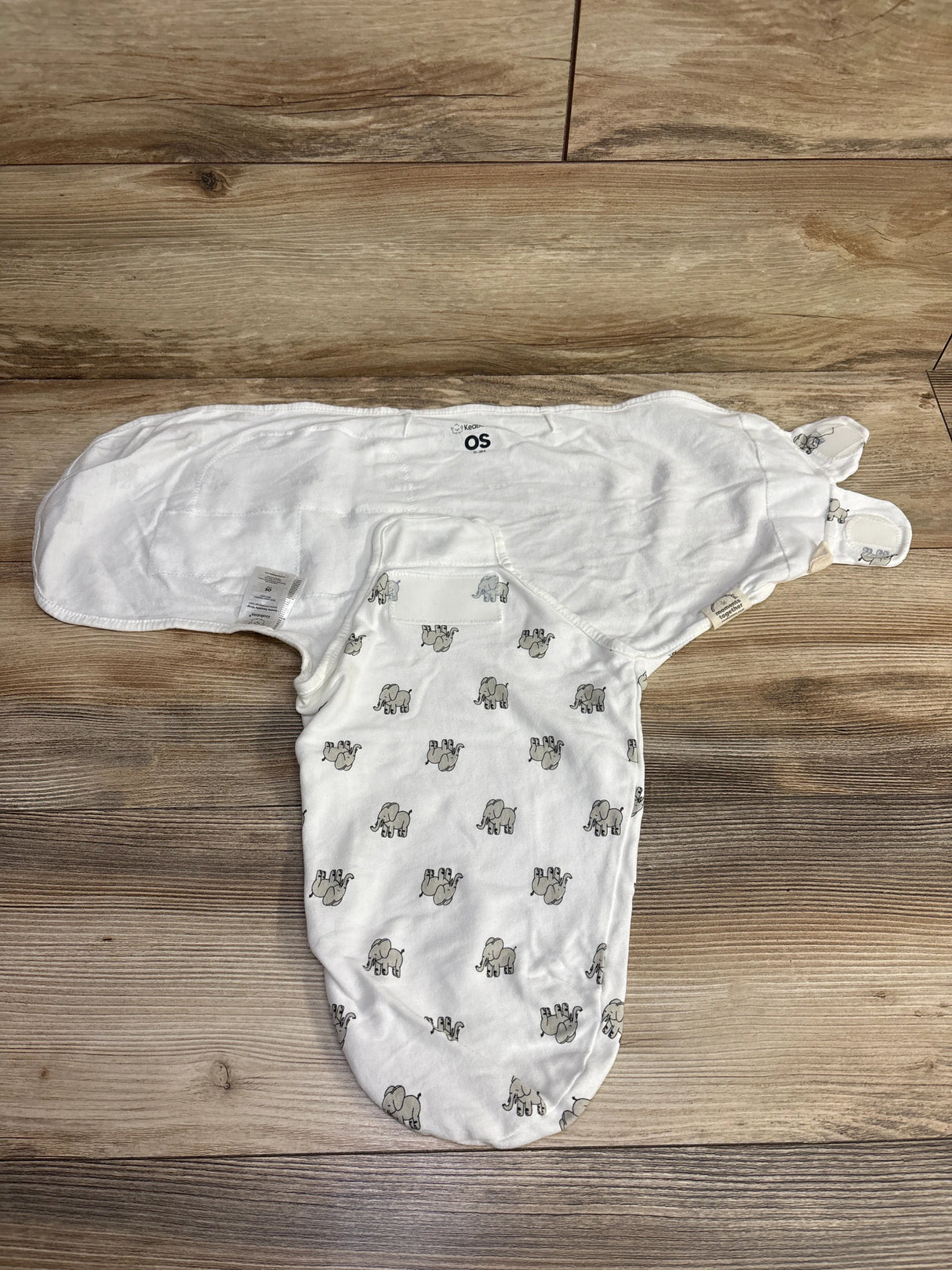 Keababies 2pk Animal Swaddle Wraps White sz 0-3m