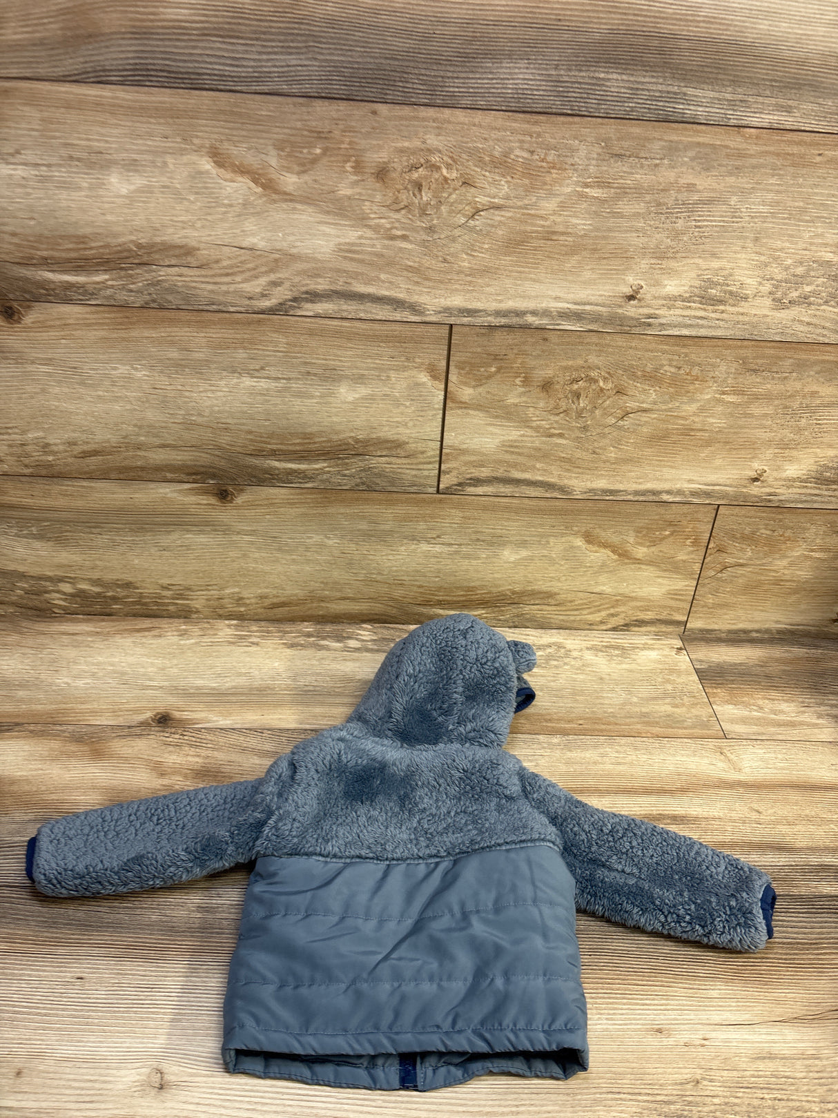 Just One You Faux Fur Puffer Jacket Blue sz 9m