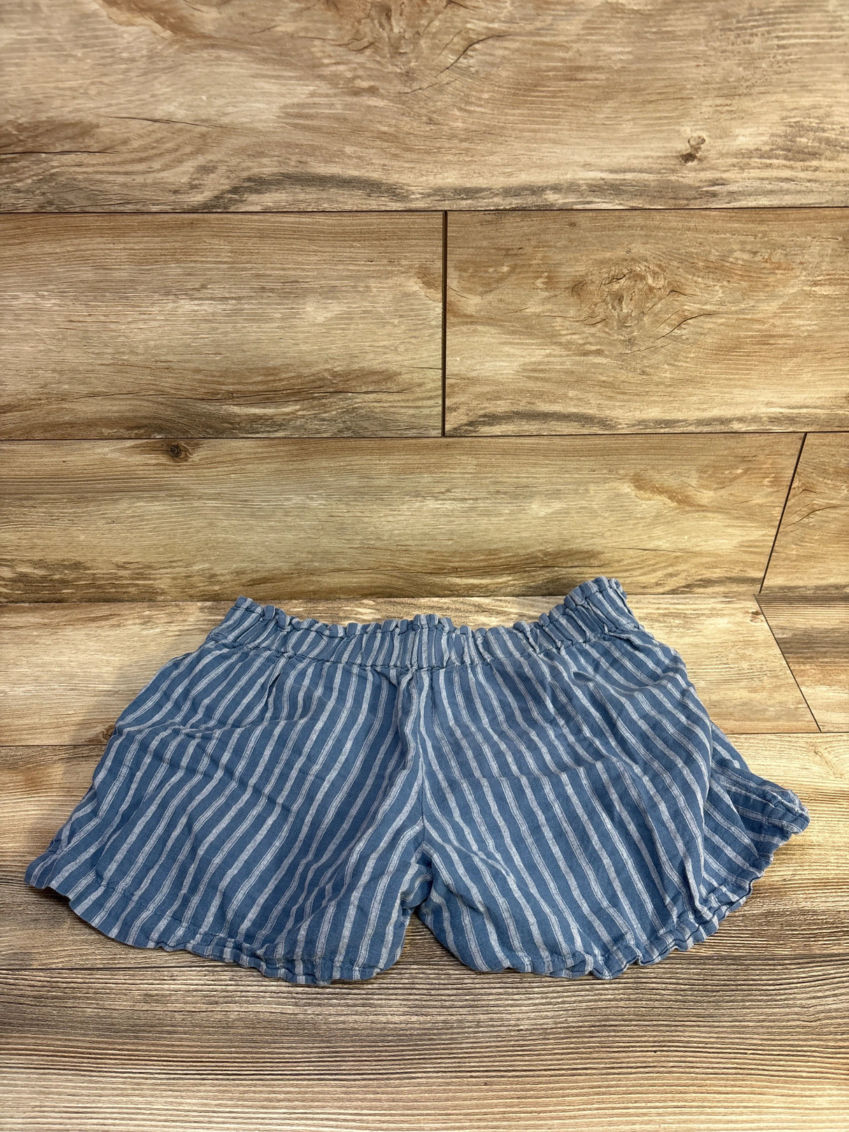 The Nines by Hatch Striped Maternity Shorts Blue sz Medium