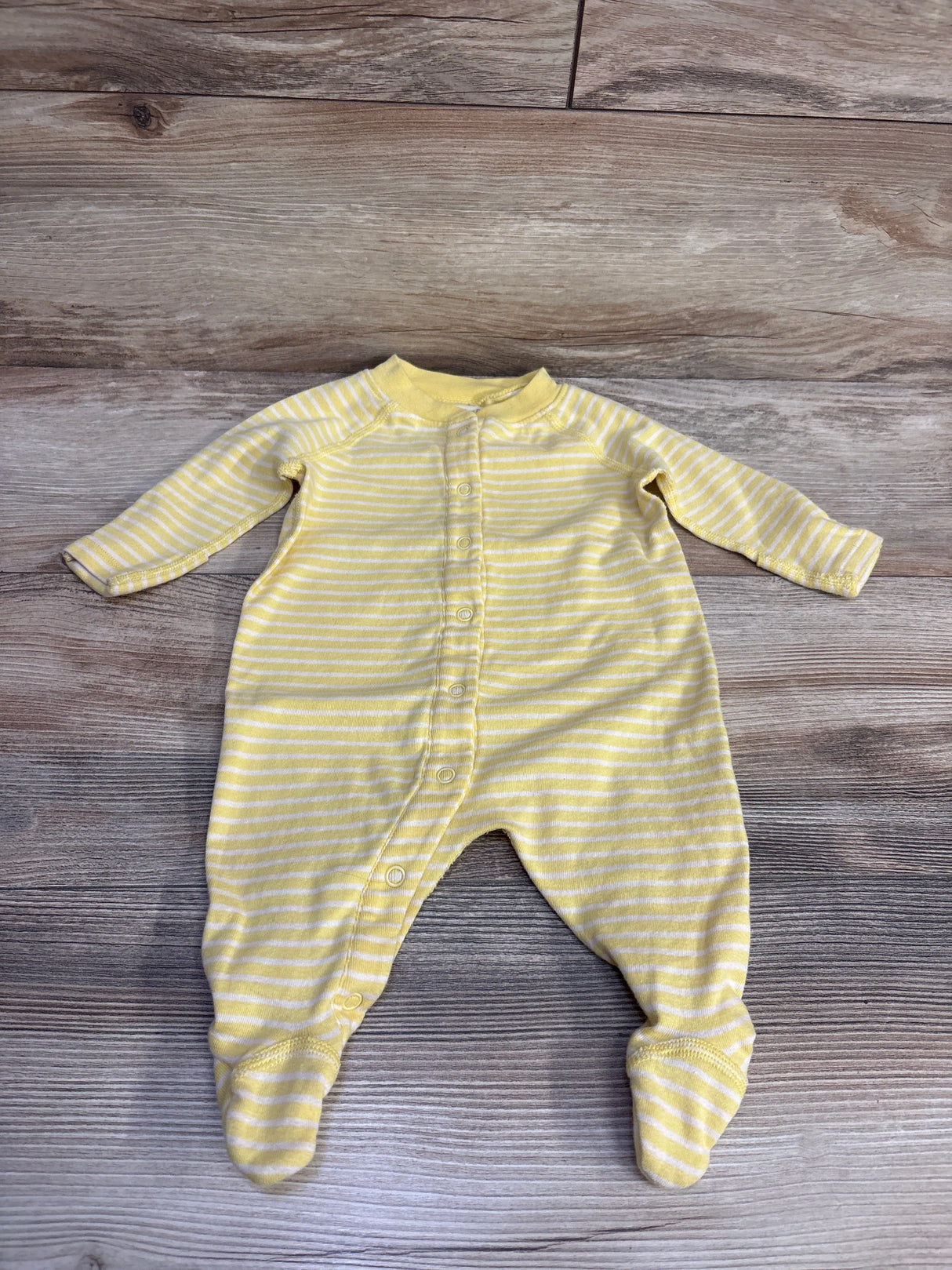 Moon and Back Striped Sleeper Yellow sz 0-3m - Me n Mommy To Be