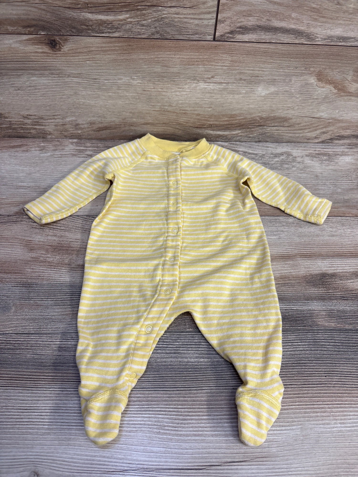 Moon and Back Striped Sleeper Yellow sz 0-3m - Me n Mommy To Be