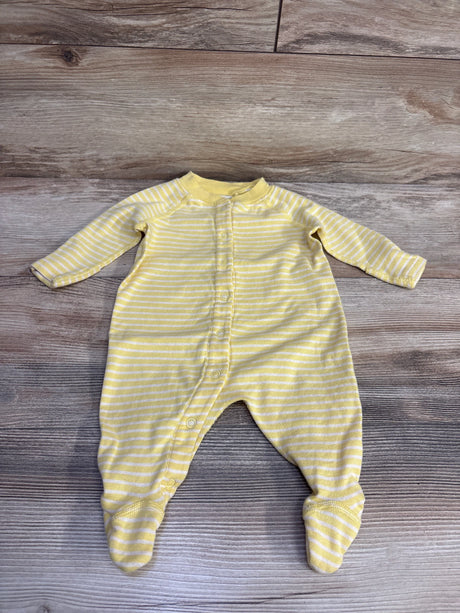 Moon and Back Striped Sleeper Yellow sz 0-3m - Me n Mommy To Be
