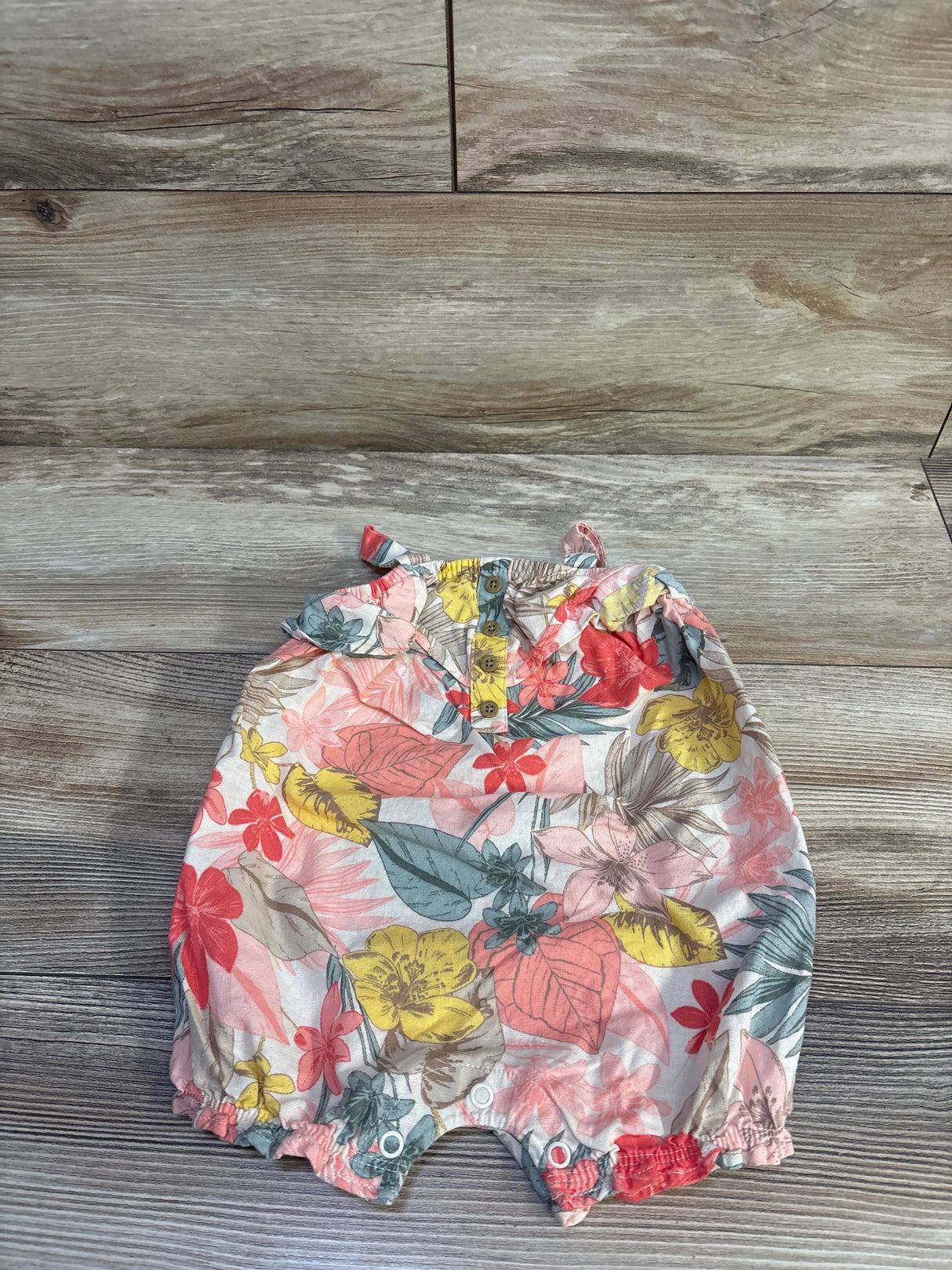 Carter's Floral Shortie Romper Ivory sz 6m