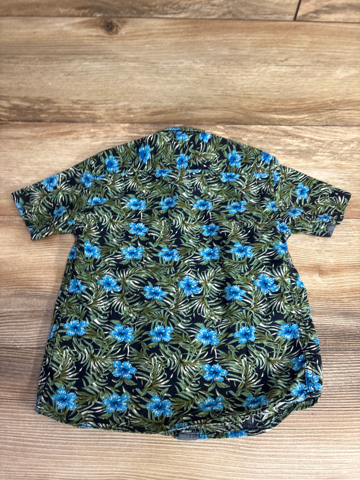 Craft + Flow Floral Button Up Shirt Black sz 4T