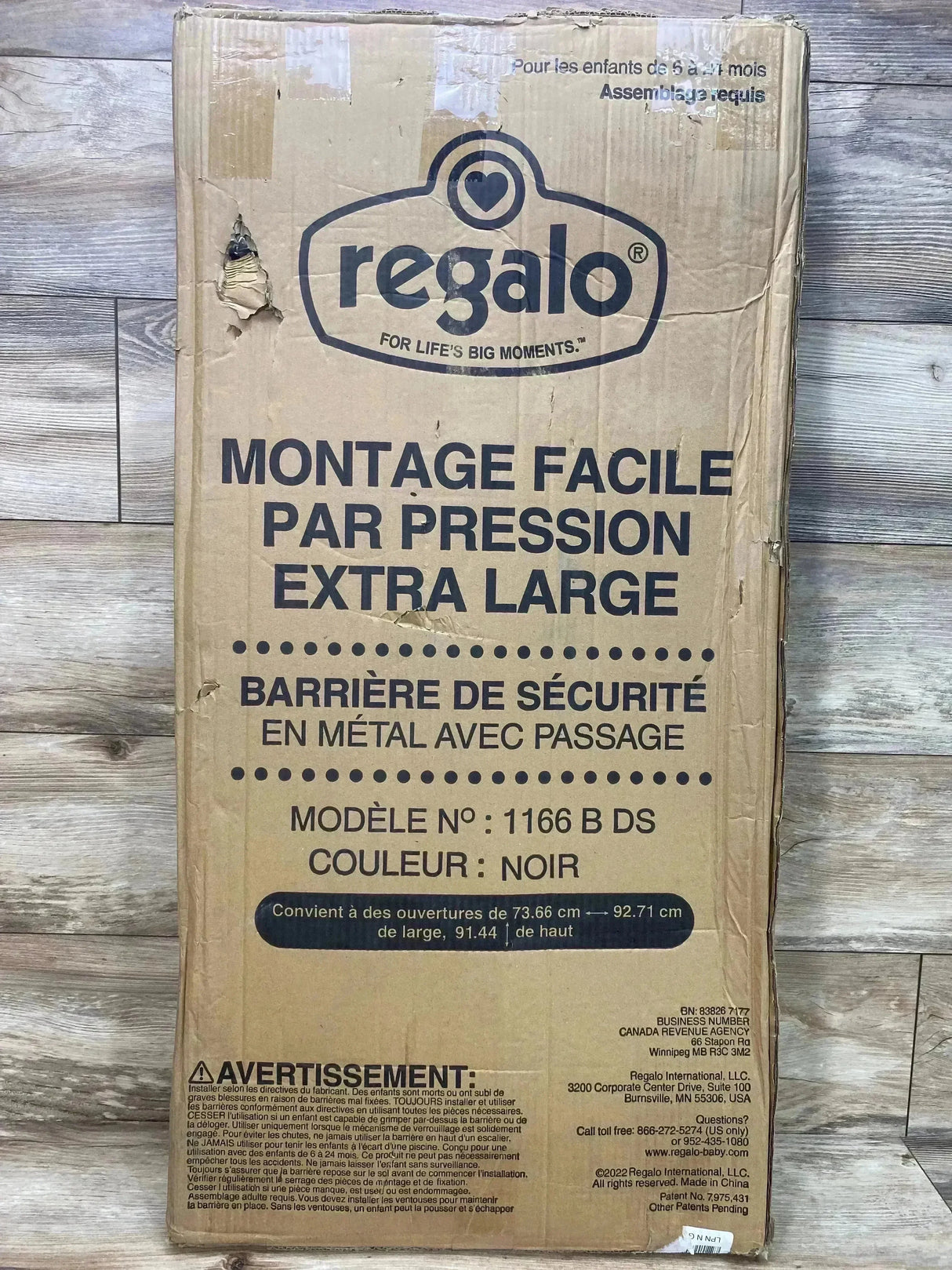 NEW Regalo Extra Tall Easy Step Metal Walk Through Baby Gate Black - Me n Mommy To Be