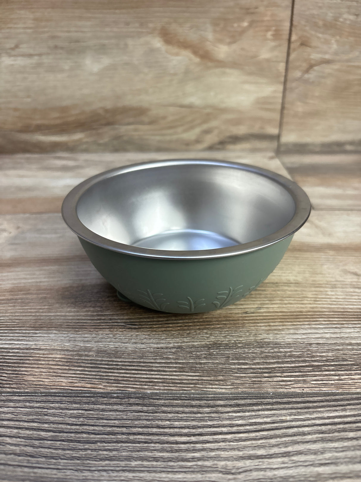 Moonkie Stainless Steel Silicone Suction Bowl - 13 oz Green