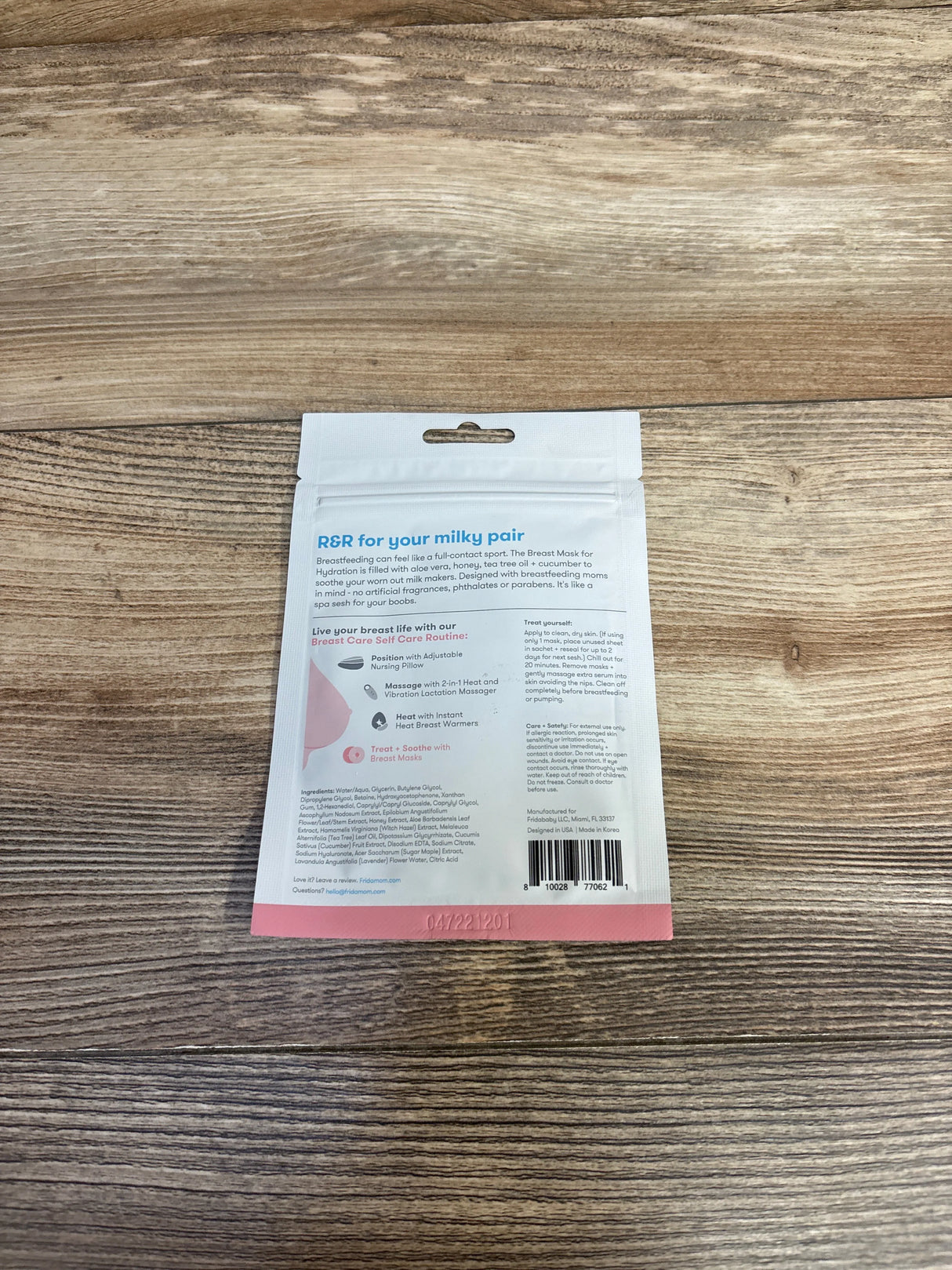 NEW Frida Mom Breast Mask for Hydration 2pk - Me n Mommy To Be