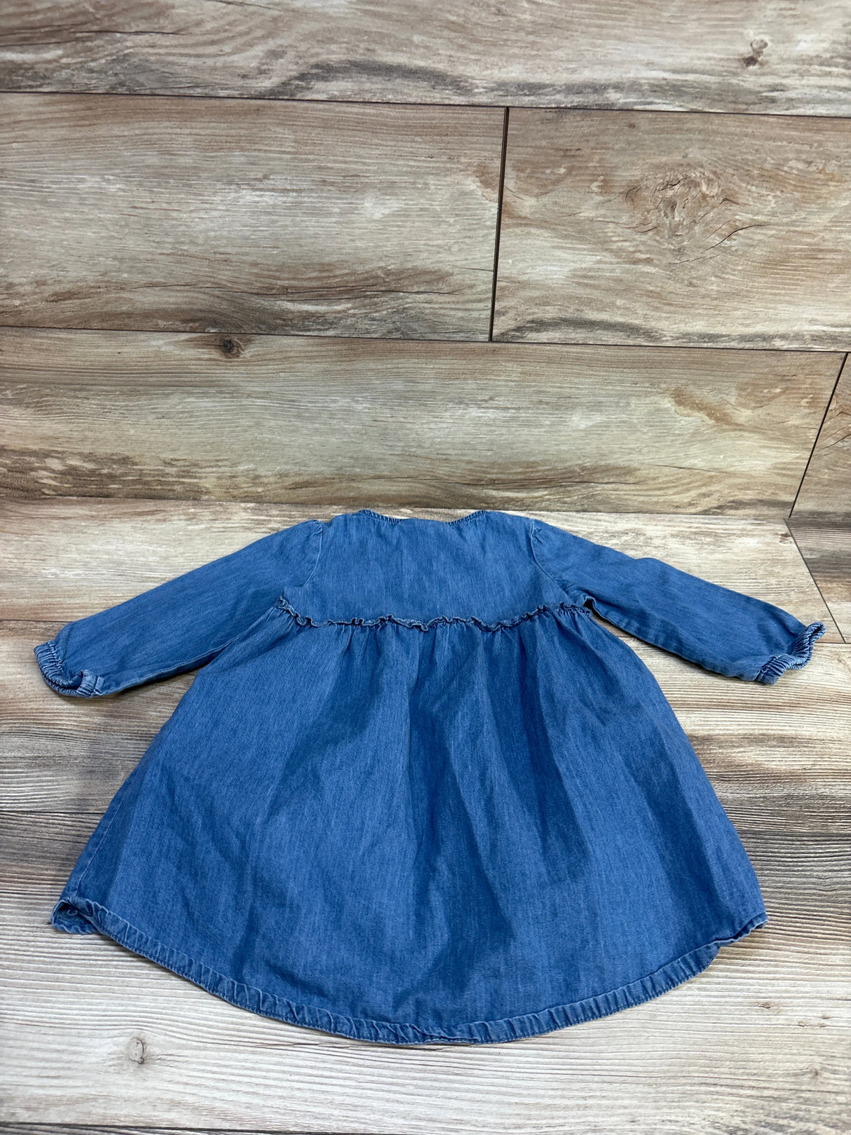 Okie Dokie Chambray Dress Blue sz 2T